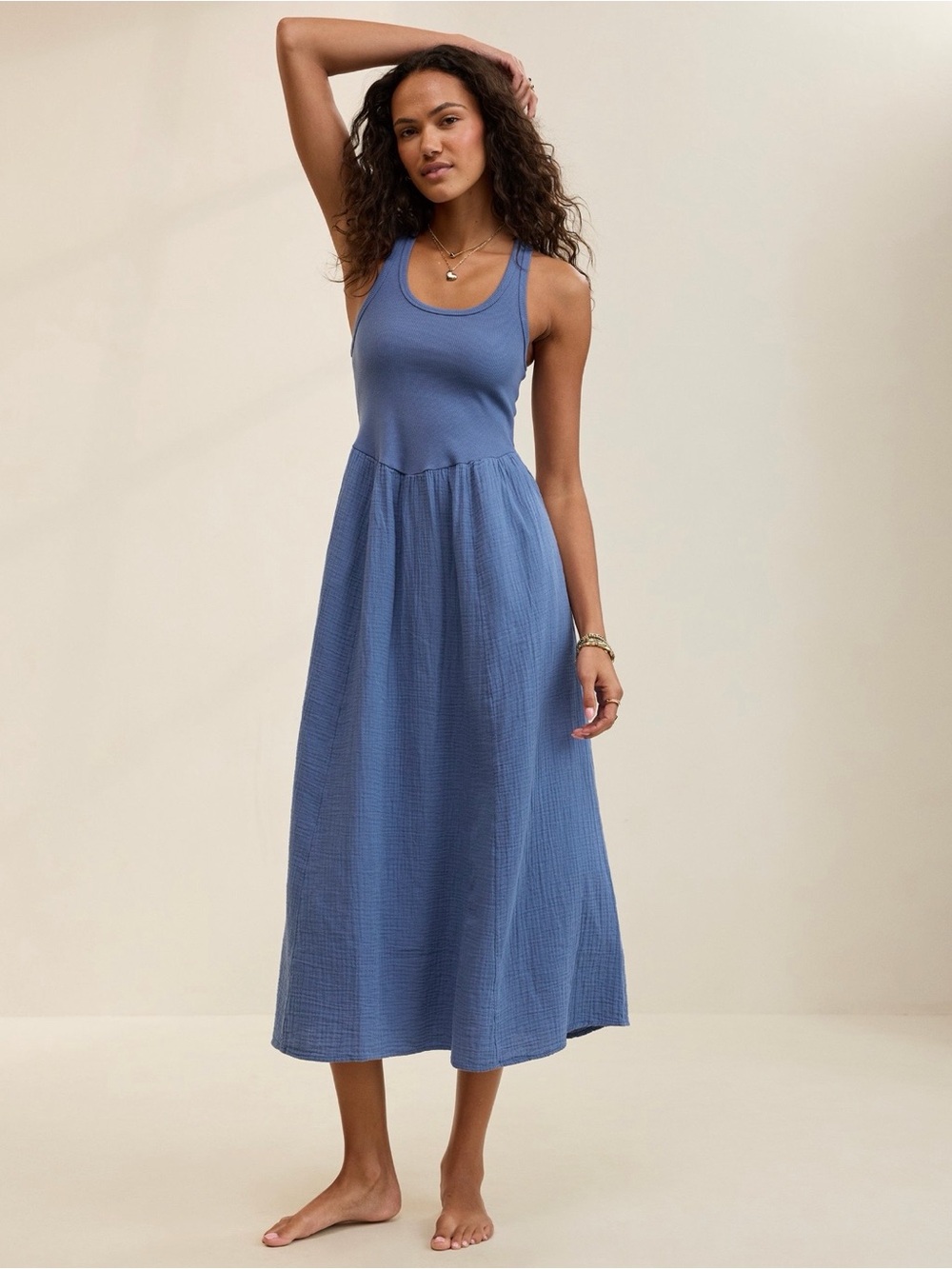 💙AERIE~At the barre cross back dress SIZE M - Picture 5 of 6